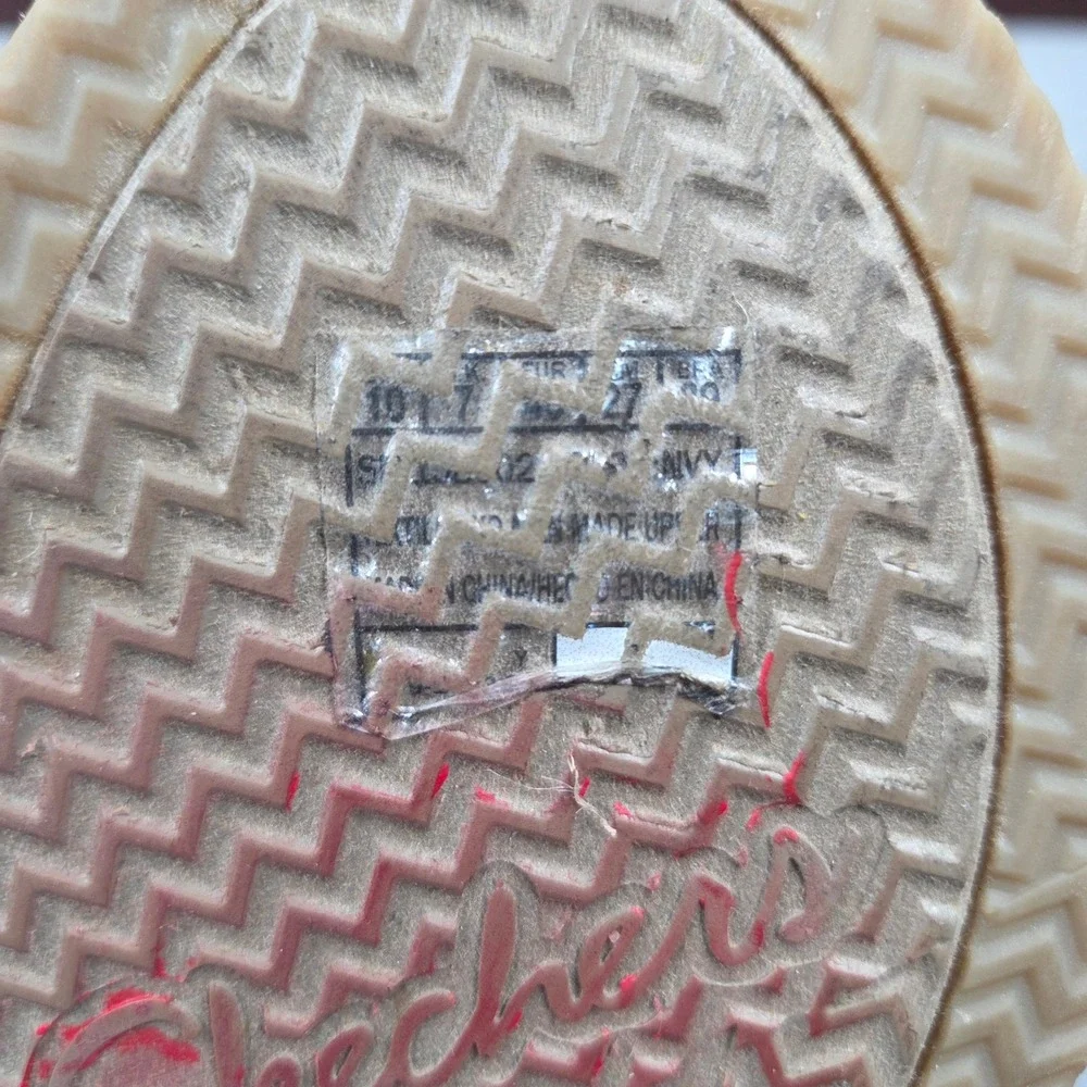 Skechers Wedge Sandals Women 10 Navy Martha Stewart Arch Fit Espadrille Platform